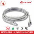 UTP Câble de cordon de raccordement RJ45 Cat6 de 7 * 0,2 mm BC / CCA par câble UTP 1ft / 2ft / 5ft